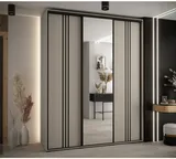 Skriňa s posuvnými dverami so zrkadlom Dakota 7 190 cm 60 cm hĺbky