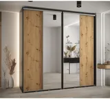 Skriňa s posuvnými dverami so zrkadlom vysoká Davos 3 240 hĺbka 60 cm