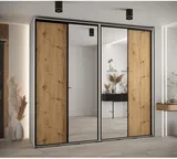 Skriňa s posuvnými dverami so zrkadlom vysoká Davos 3 260 hĺbka 60 cm