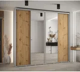 Skriňa s posuvnými dverami so zrkadlom vysoká Davos 3 260 hĺbka 60 cm