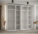 Skriňa s posuvnými dverami so zrkadlom vysoká Davos 3 260 hĺbka 60 cm