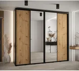 Skriňa s posuvnými dverami so zrkadlom vysoká Davos 3 260 hĺbka 60 cm