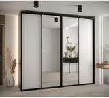Skriňa s posuvnými dverami so zrkadlom vysoká Davos 3 260 hĺbka 60 cm