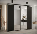 Skriňa s posuvnými dverami so zrkadlom vysoká Davos 3 260 hĺbka 60 cm