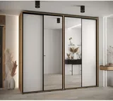 Skriňa s posuvnými dverami so zrkadlom vysoká Davos 3 260 hĺbka 60 cm