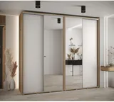 Skriňa s posuvnými dverami so zrkadlom vysoká Davos 3 260 hĺbka 60 cm