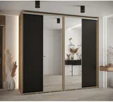 Skriňa s posuvnými dverami so zrkadlom vysoká Davos 3 260 hĺbka 60 cm