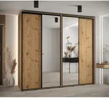 Skriňa s posuvnými dverami so zrkadlom vysoká Davos 3 260 hĺbka 60 cm