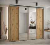 Skriňa s posuvnými dverami so zrkadlom vysoká Davos 3 260 hĺbka 60 cm