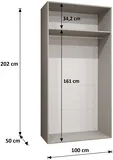 Skriňa Alicante 3 100 cm