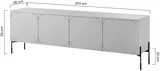 TV stolík s 2 zásuvkami Sonatia 200 cm