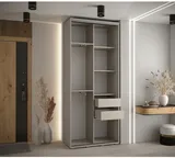 Skriňa s posuvnými dverami so zrkadlom Dakota 3 120 cm 45 cm hĺbky