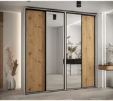 Skriňa s posuvnými dverami so zrkadlom vysoká Davos 3 230 hĺbka 60 cm