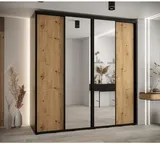 Skriňa s posuvnými dverami so zrkadlom vysoká Davos 3 230 hĺbka 60 cm