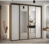 Skriňa s posuvnými dverami so zrkadlom vysoká Davos 3 230 hĺbka 60 cm