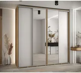 Skriňa s posuvnými dverami so zrkadlom vysoká Davos 3 230 hĺbka 60 cm