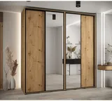 Skriňa s posuvnými dverami so zrkadlom vysoká Davos 3 230 hĺbka 60 cm