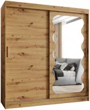 Skriňa s posuvnými dverami so zrkadlom Spoti 180 cm