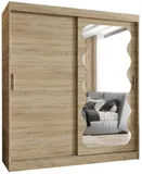Skriňa s posuvnými dverami so zrkadlom Spoti 180 cm