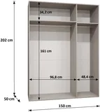 Skriňa Parma 1 150 cm