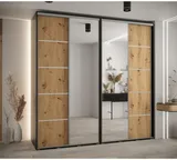 Skriňa s posuvnými dverami so zrkadlom Davos 5 240 cm 60 cm hĺbky