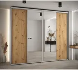 Posuvná skriňa so zrkadlom vysoká Davos 3 280 hĺbka 45 cm