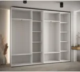 Posuvná skriňa so zrkadlom vysoká Davos 3 280 hĺbka 45 cm