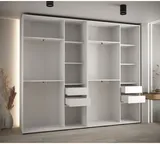 Posuvná skriňa so zrkadlom vysoká Davos 3 280 hĺbka 45 cm