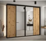 Posuvná skriňa so zrkadlom vysoká Davos 3 280 hĺbka 45 cm