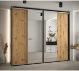 Posuvná skriňa so zrkadlom vysoká Davos 3 280 hĺbka 45 cm
