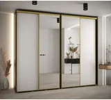 Posuvná skriňa so zrkadlom vysoká Davos 3 280 hĺbka 45 cm