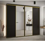 Posuvná skriňa so zrkadlom vysoká Davos 3 280 hĺbka 45 cm