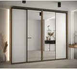 Posuvná skriňa so zrkadlom vysoká Davos 3 280 hĺbka 45 cm