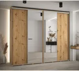 Posuvná skriňa so zrkadlom vysoká Davos 3 280 hĺbka 45 cm