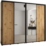 Skriňa s posuvnými dverami so zrkadlom vysoká Davos 3 280 hĺbka 60 cm