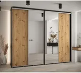 Skriňa s posuvnými dverami so zrkadlom vysoká Davos 3 280 hĺbka 60 cm