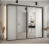 Skriňa s posuvnými dverami so zrkadlom vysoká Davos 3 280 hĺbka 60 cm