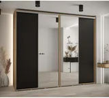 Skriňa s posuvnými dverami so zrkadlom vysoká Davos 3 280 hĺbka 60 cm