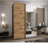 Skriňa s posuvnými dverami so zrkadlom Lux 3 180