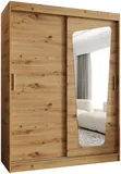 Skriňa s posuvnými dverami so zrkadlom Moka 150 cm