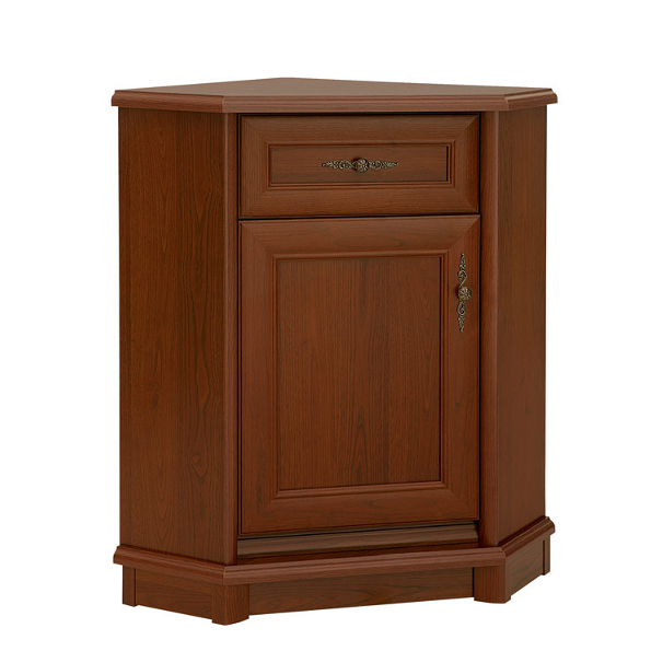 Rohový kredenc Kent - Black Red White - BRW