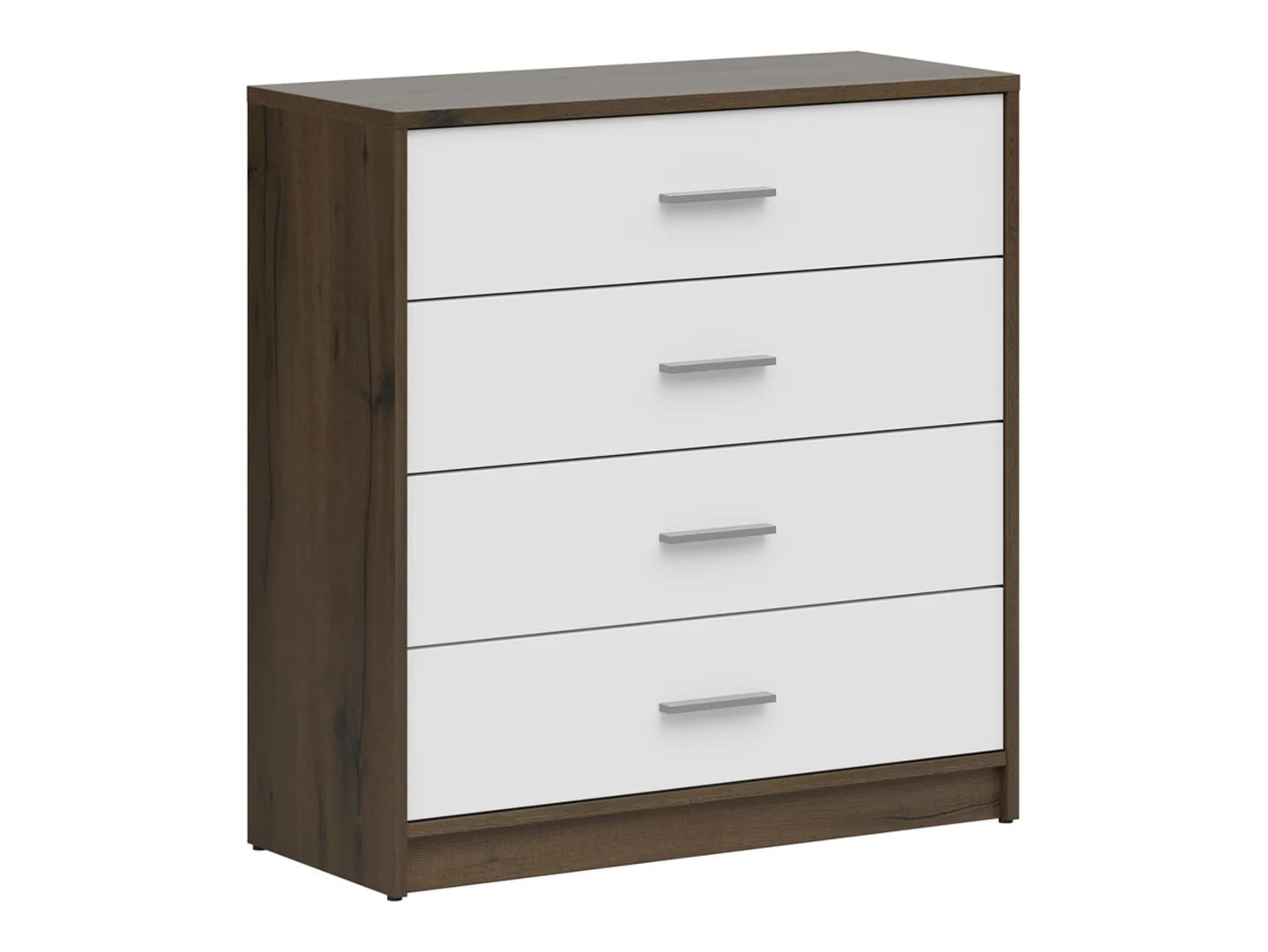 

Komoda se 4 zásuvkami Nepo Plus - Black Red White - BRW