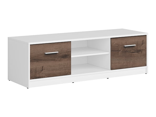 

TV stolek do obývacího pokoje Nepo Plus - Black Red White - BRW