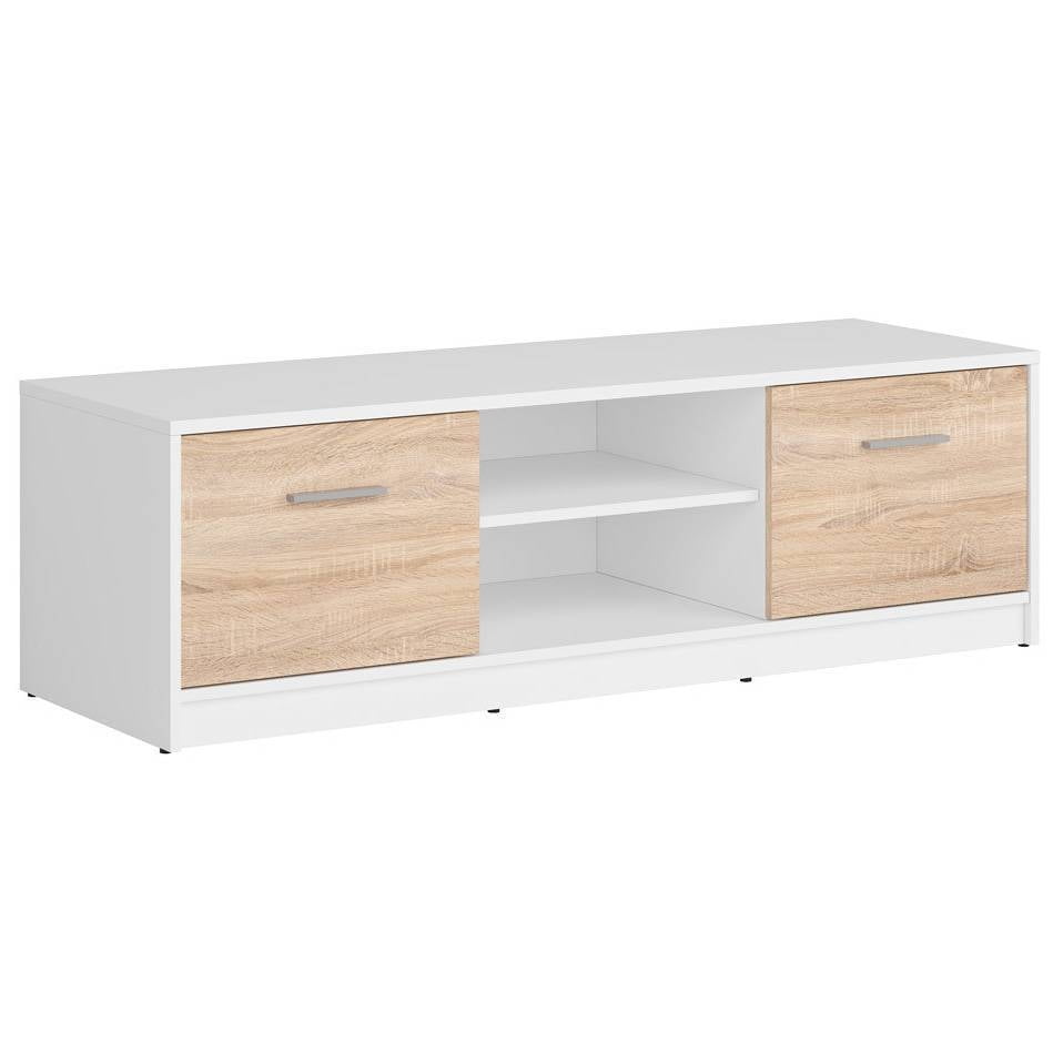 

TV stolek do obývacího pokoje Nepo Plus - Black Red White - BRW