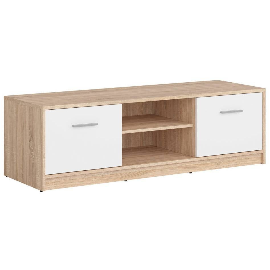

TV stolek do obývacího pokoje Nepo Plus - Black Red White - BRW