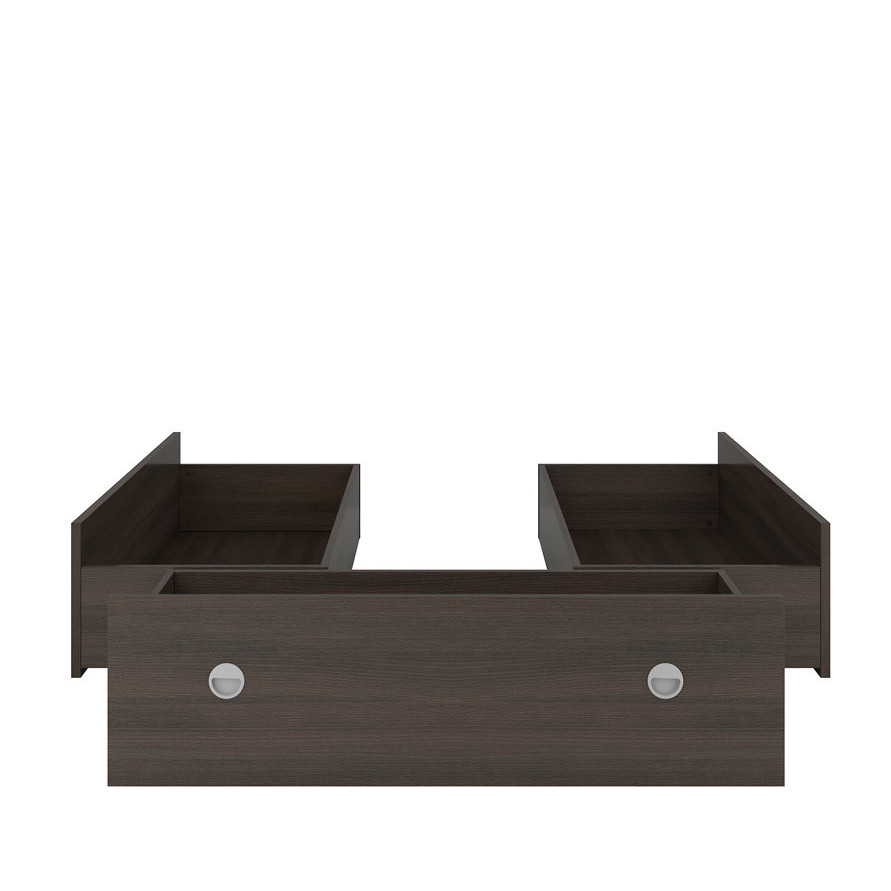 Levně Šuplíky do postele 140 Nepo Plus - Black Red White - BRW