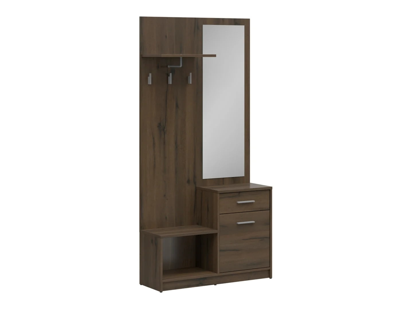 

Předsíňová stěna s botníkem Nepo Plus - Black Red White - BRW