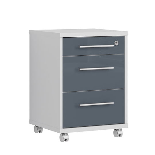 

Kontejner Office Lux - Black Red White - BRW
