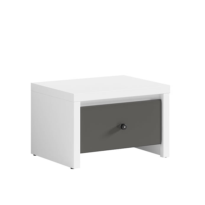 Noční stolek Karet - Black Red White - BRW