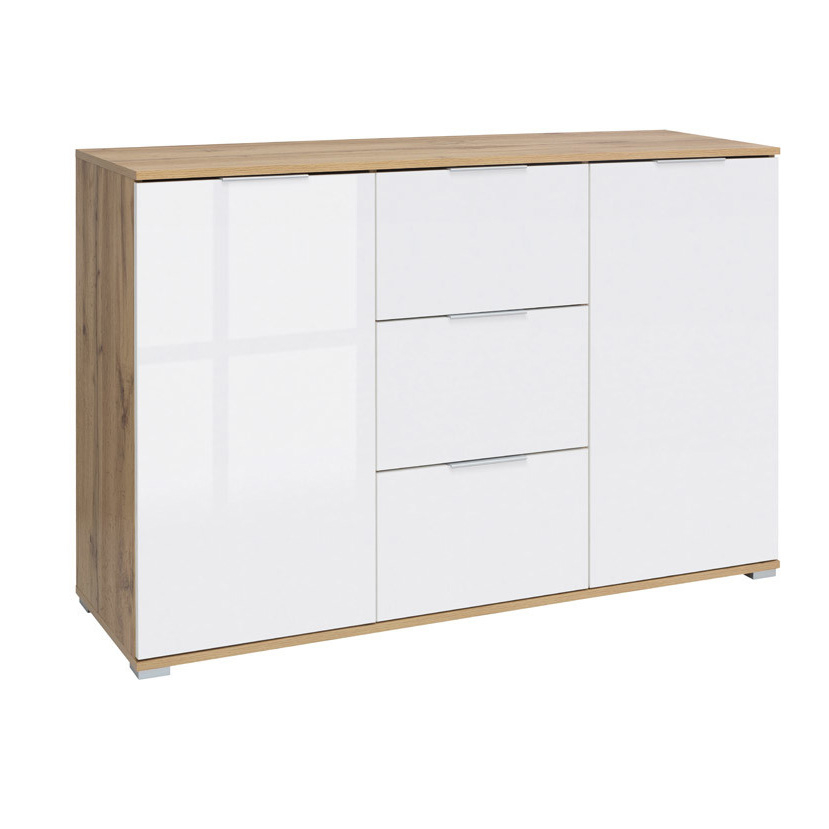 Komoda Zele - Black Red White - BRW